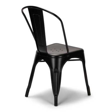 Atlas Commercial Products Titan Series™ Industrial Metal Chair, Black MSC9BLK